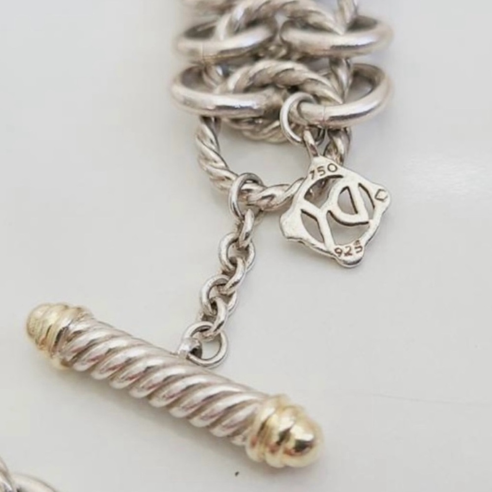 David Yurman Atlas Chainmail Bracelet With
Gold - Picture 7 of 9